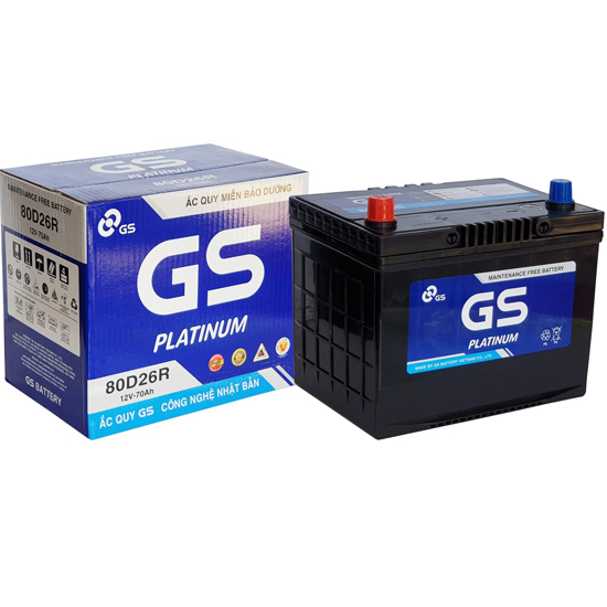 Ắc Quy GS MF 12V 70Ah 80D26R