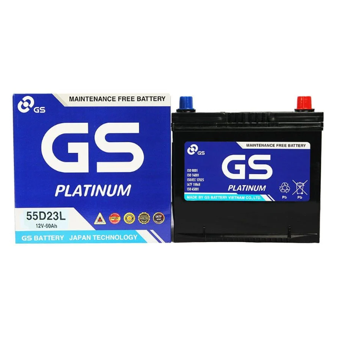 Ắc Quy GS 12V 60Ah MF 55D23L
